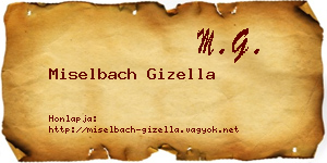 Miselbach Gizella névjegykártya